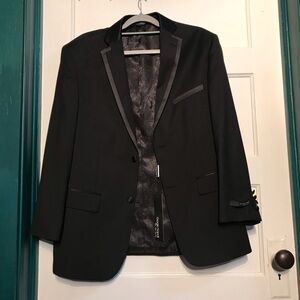 Giorgio Napoli Wool Black Tuxedo Jacket